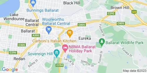 Ballarat East crime map