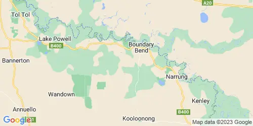 Boundary Bend crime map