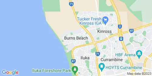 Burns Beach crime map
