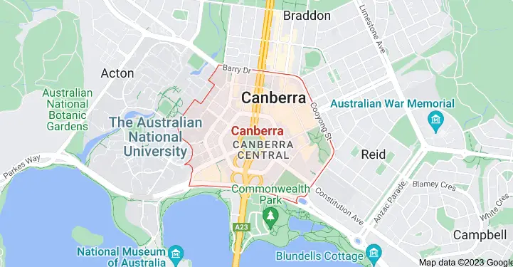 Canberra crime map