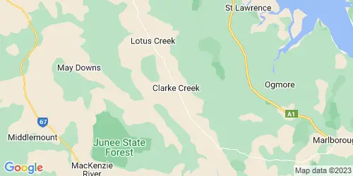 Clarke Creek crime map