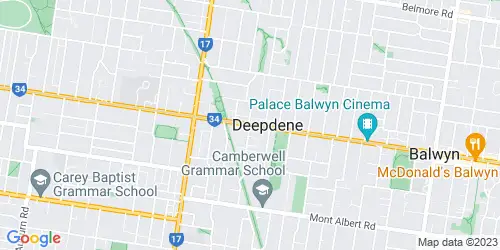 Deepdene crime map