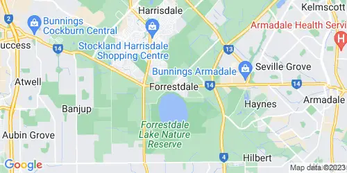 Forrestdale crime map