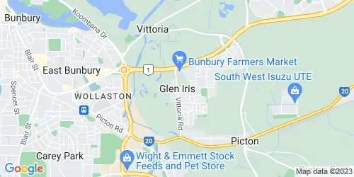Glen Iris (WA) crime map