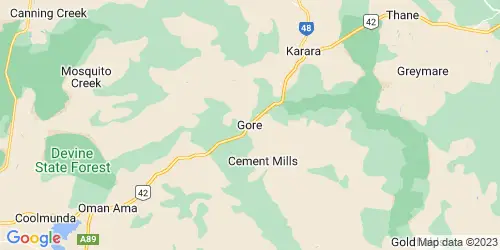 Gore crime map