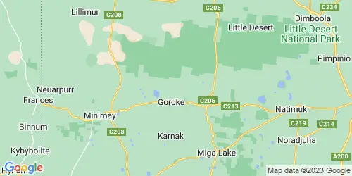 Goroke crime map
