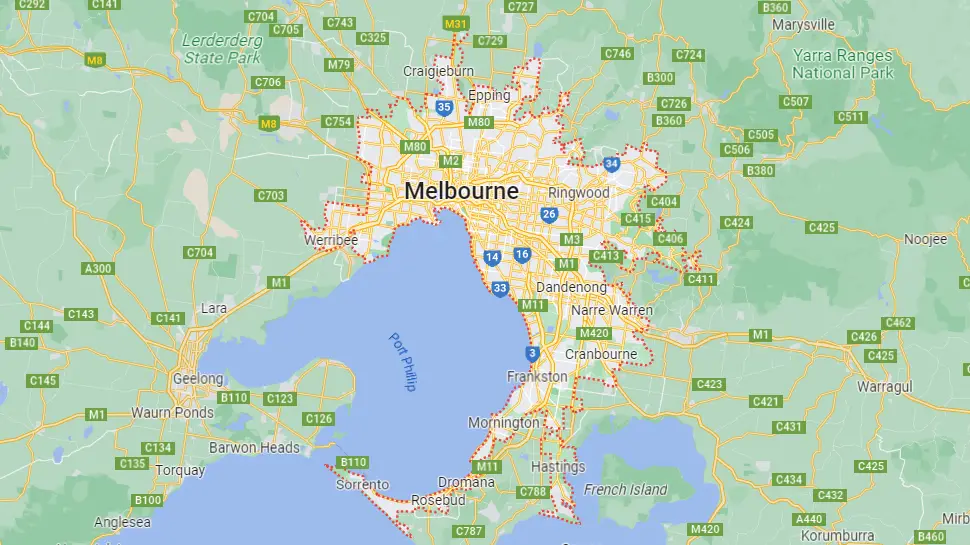 Greater Melbourne crime map