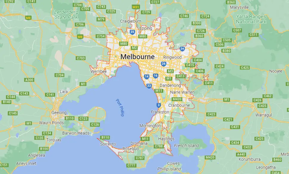 Greater Melbourne crime map