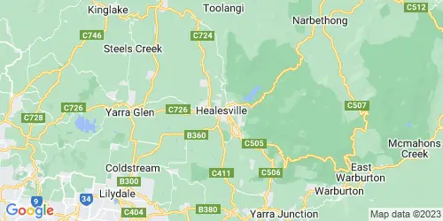 Healesville town crime map