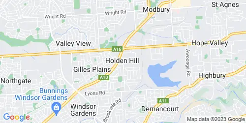 Holden Hill crime map
