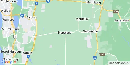 Hopeland (WA) crime map