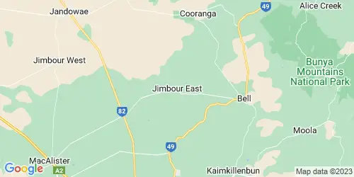 Jimbour East crime map