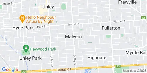 Malvern crime map