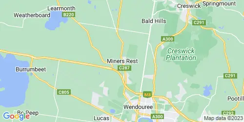Miners Rest crime map