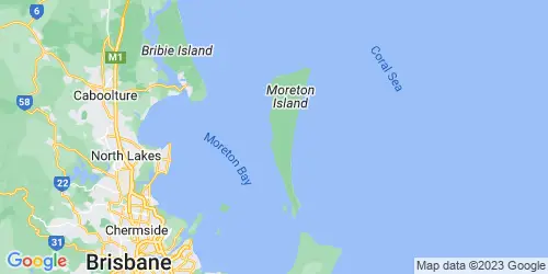 Moreton Island crime map