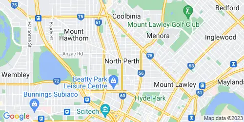 North Perth crime map