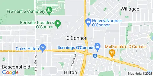 O'Connor (WA) crime map