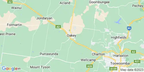 Oakey crime map
