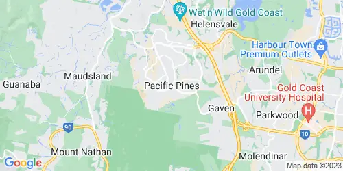 Pacific Pines crime map