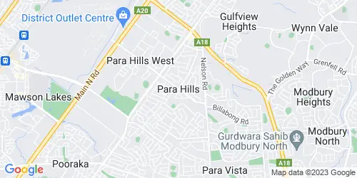 Para Hills crime map