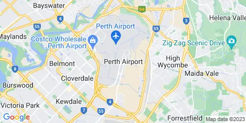 Perth Airport crime map