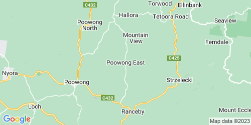 Poowong East crime map