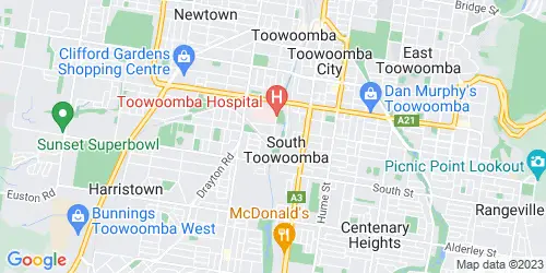 South Toowoomba crime map