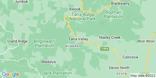 Tarra Valley crime map