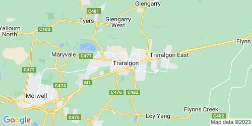 Traralgon town crime map