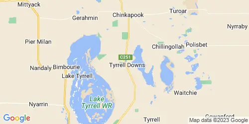 Tyrrell Downs crime map