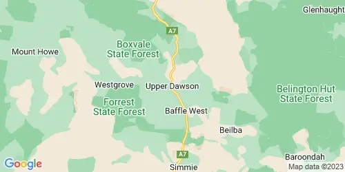 Upper Dawson crime map