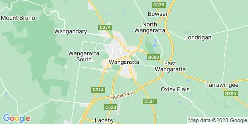 Wangaratta city crime map