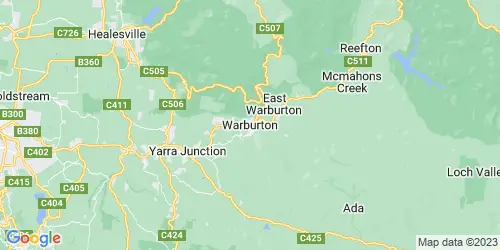 Warburton crime map