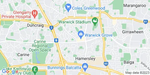 Warwick (WA) crime map