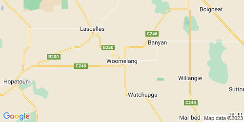 Woomelang crime map