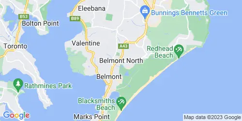 Belmont North crime map