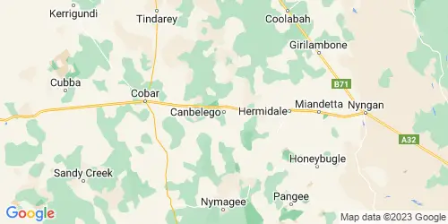 Canbelego crime map