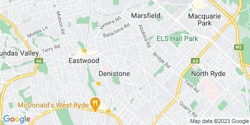 Denistone East crime map