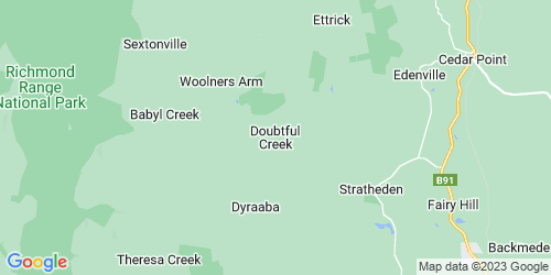 Doubtful Creek crime map