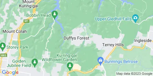Duffys Forest crime map
