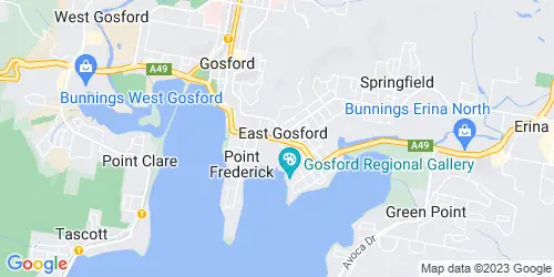 East Gosford crime map
