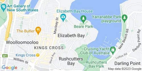 Elizabeth Bay crime map
