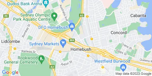 Homebush crime map