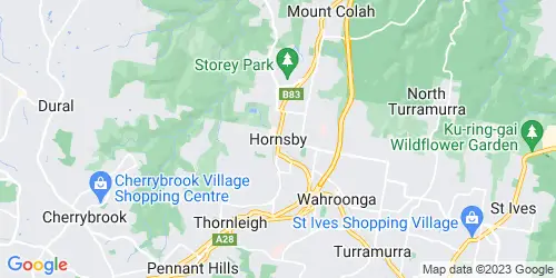 Hornsby crime map