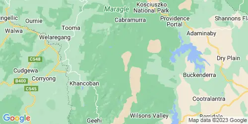 Jagungal Wilderness crime map