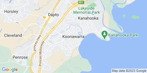 Koonawarra crime map