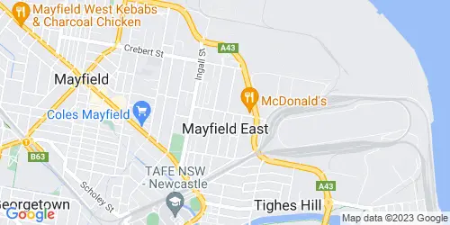Mayfield East crime map