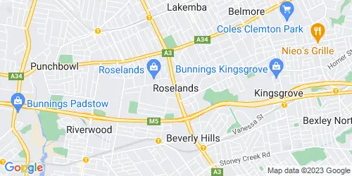 Roselands crime map