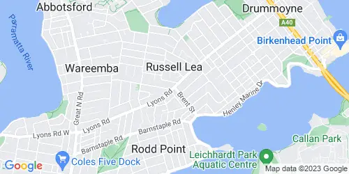 Russell Lea crime map