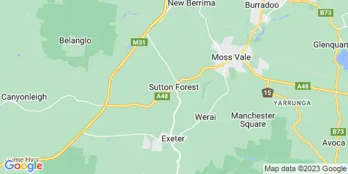 Sutton Forest crime map